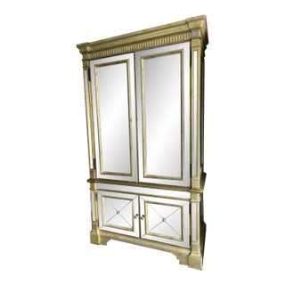 A Mirrored Armoires For Sale
