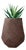 Baca XS Brown Planter by Indigenousus For Sale