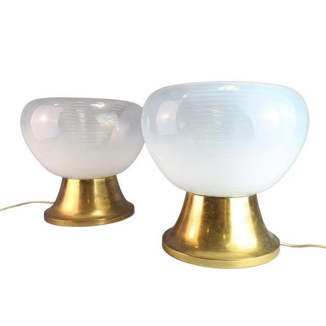 Large Murano Glass Table Lamps, Set of 2 For Sale - Image 11 of 12