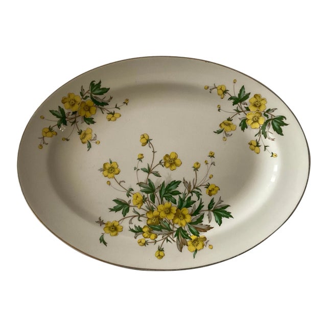 Knowles Yellow Buttercup Platter, Circa 1952 For Sale