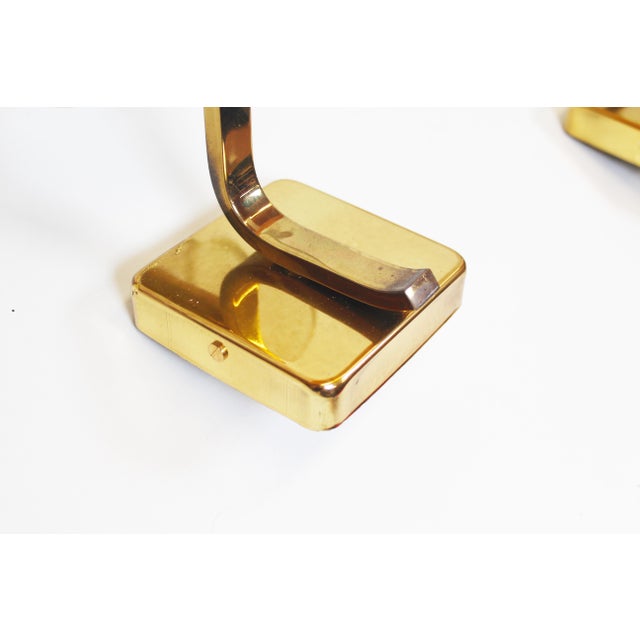 Brass and Glass Wall Lamps by Carl Fagerlund for Orrefors, 1970s, Set of 2 For Sale - Image 3 of 9
