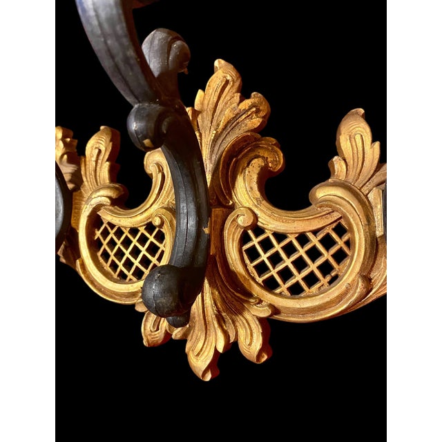 1960s A Pair of Vintage 1966 Syroco Hollywood Regency Three Arm Wall Sconces For Sale - Image 14 of 16