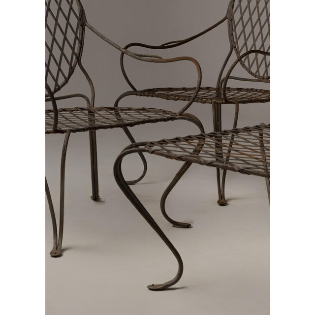 Pair of Rose Tarlow Twig Chairs & Side Table Chairs: 26"w, 28"d, 42"h Table: 28"w x 28"d x 16.5"h