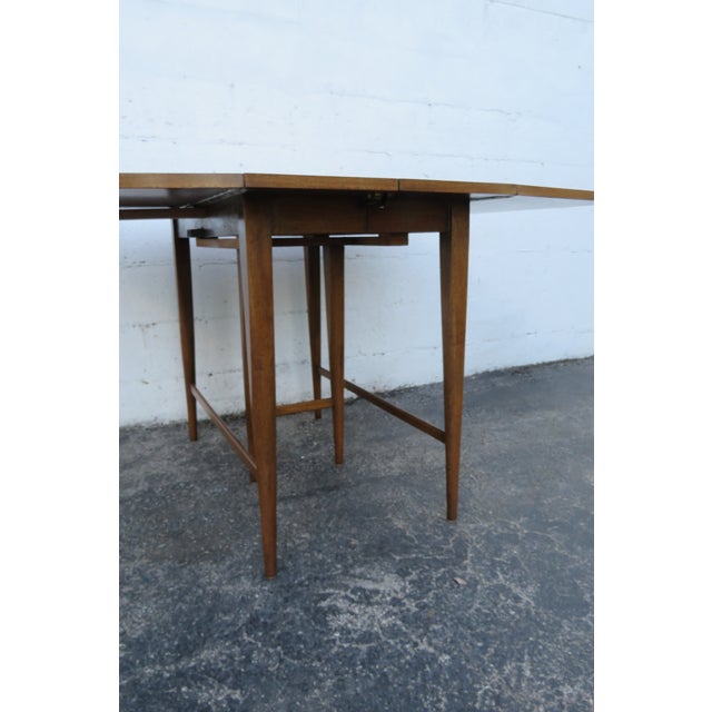 Paul McCobb Mid Century Drop Leaf Dining Dinette Table With 2 Leaves 5767a For Sale - Image 11 of 12