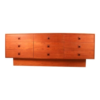 Vintage Danish Modern Teak Triple Dresser For Sale