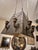 Art Nouveau Antique English Arts and Crafts or Steampunk Copper Light Fixture or Chandilier For Sale - Image 3 of 5