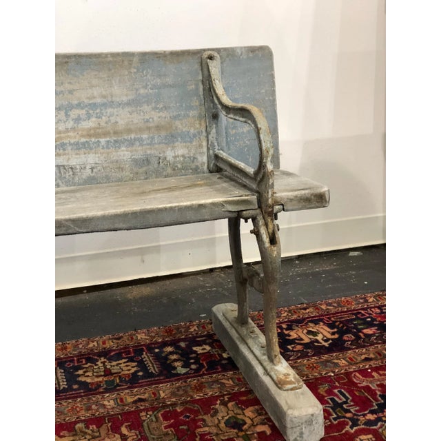 Early 20th Century Vintage American Benches- A Pair For Sale - Image 4 of 13