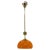 Orange Glass and Brass Pendant, 1980s For Sale - Image 10 of 10