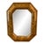 Large Vintage Chinoiserie Asian Gilt Octagonal Beveled Wall Mirror | Designer Scale | 50.5"h For Sale