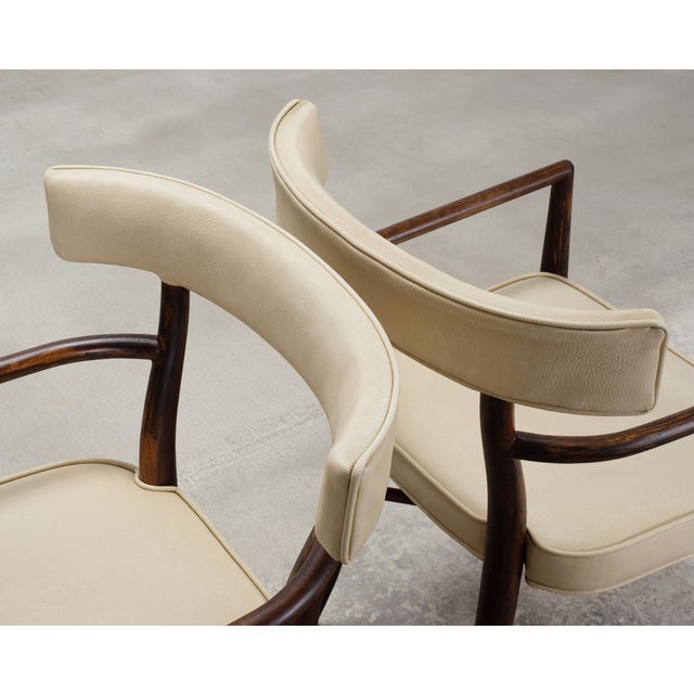 Set of Four T. H. Robsjohn-Gibbings Klismos Dining Armchairs For Sale - Image 11 of 18