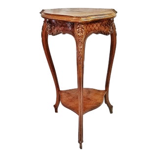 Late 19th Century French Country Louis XV Style Pedestal Plant Stand For Sale
