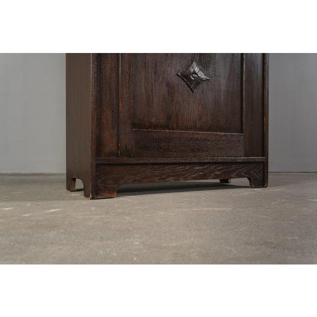 Brown Small Art Nouveau Bookcase, Eatly 20th Century For Sale - Image 8 of 18