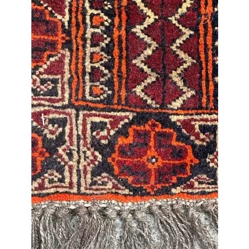 Small Vintage Turkmen Baluch Rug, 1980s For Sale - Image 9 of 11