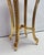 Rococo Gold Side Table with Round Marble Top from Green Square For Sale - Image 3 of 10