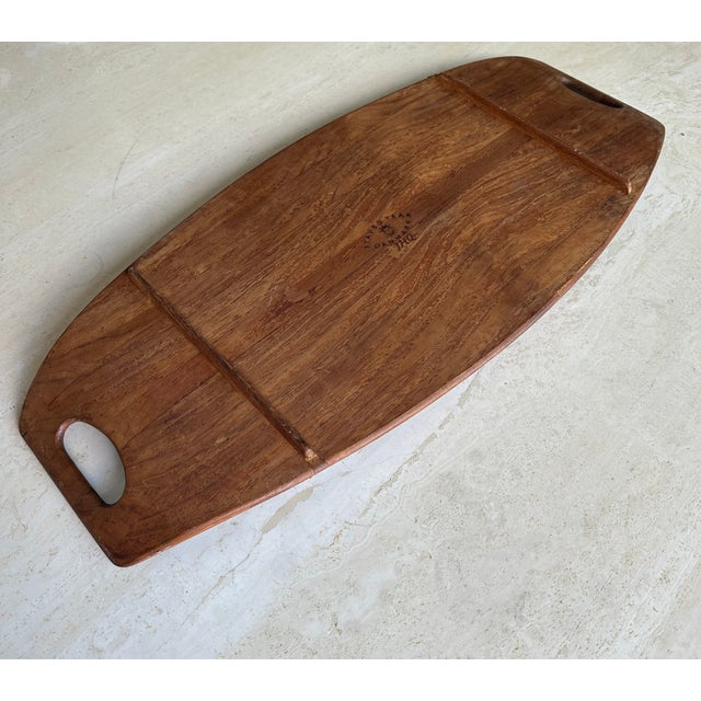 Dansk Jens Quistgaard for Dansk Large Teak Tray For Sale - Image 4 of 6