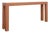 Vintage Salmon Laminate Narrow Console Sofa Table Postmodern Retro Slim For Sale