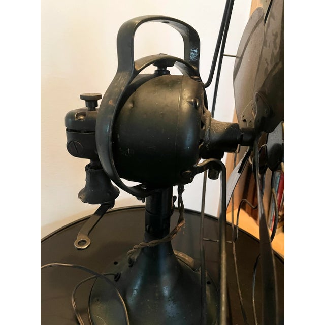 Vintage Antique Ge 3 Speed Industrial Table Fan For Sale In New York - Image 6 of 12