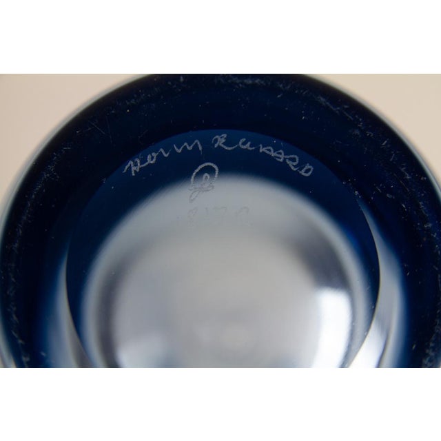 Vintage Danish Aqua Vases by Per Lütken for Holmegaard, 1960s, Set of 5 For Sale - Image 6 of 18