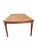 Vintage Refinished Walnut Chevron Veneer Extendable Dining Table With Two Leaves For Sale - Image 4 of 10