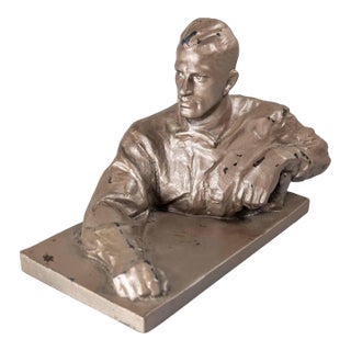 Mid-Century Russian Realist Figure of Poet Vladimir Mayakovsky For Sale