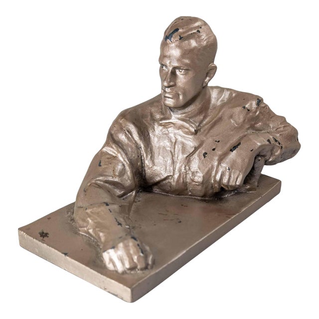 Mid-Century Russian Realist Figure of Poet Vladimir Mayakovsky For Sale