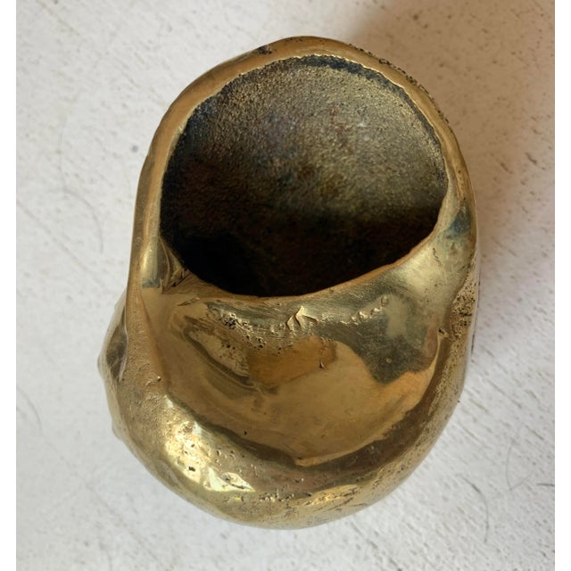 Metal 1950s Solid Sculptural Brass Shell, Italy For Sale - Image 7 of 9