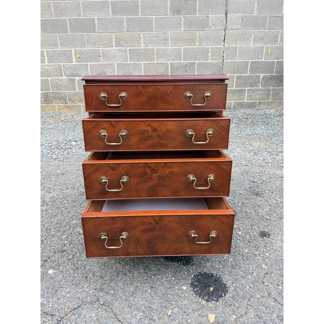 Brown Antique Small Mahogany Chest of Drawers For Sale - Image 8 of 17