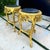 2020s Set of 2 French-Style Gilded Side Tables – Black Marble Tops With Gold Leaf Details For Sale - Image 5 of 11