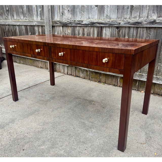 Hickory Chair Furniture Company Thomas O'Brien Rosewood Desk by Hickory Chair For Sale - Image 4 of 9