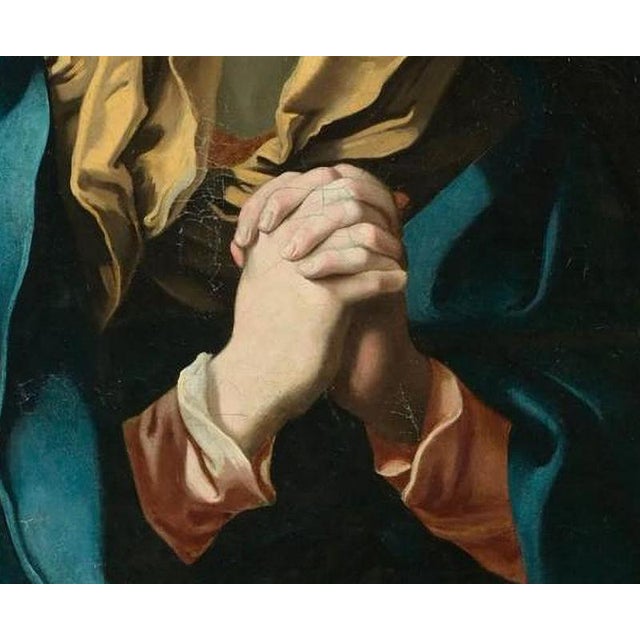 Follower of Guido Reni, Mater Dolorosa, Oil on Canvas For Sale - Image 10 of 11