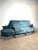 Antique Victorian Style Blue Velvet Sofa For Sale - Image 5 of 6