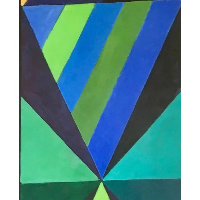 Contemporary "Disequilibrium #18” Abstract Oil Painting by Mary Alice Copp - For Sale - Image 3 of 11