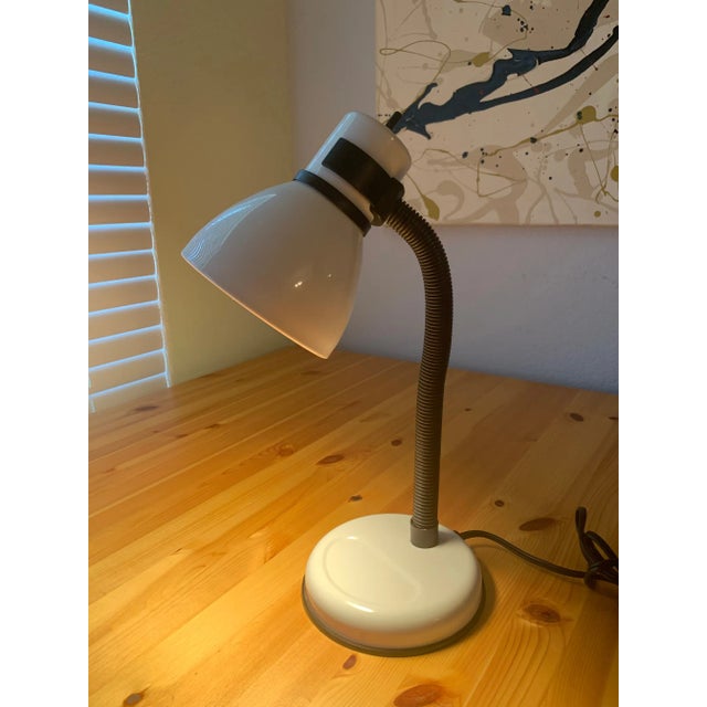 Industrial Desk Work Lamp with Adjustable Arm and Shade. This is a nice example of machine age industrial design in...