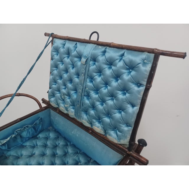 Black 19th Century Worker in Bamboo and Lacquer Panels, 1890s For Sale - Image 8 of 15