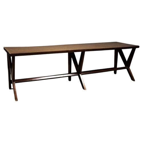 Gold Large Model TAT-13-DA Console Table by Pierre Jeanneret, 1963 For Sale - Image 8 of 8