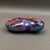 Bruce Fruend Signed Iridescent Millefiori Heart Hand Blown Art Glass Paperweight For Sale - Image 4 of 8