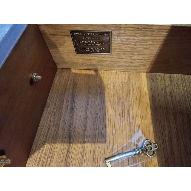 Colonial Edison Institute Henry Ford Chippendale Mahogany Lowboy Claw & Ball For Sale - Image 10 of 10