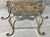 Late 20th-Century Curule-Style Iron & Steel French Regency Garden-Inspired Bench For Sale - Image 12 of 18