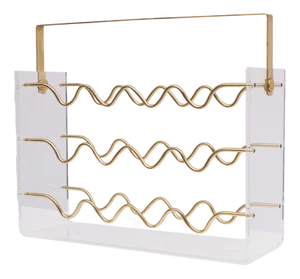 Hollywood Regency Wine Rack by David Lange, France, 1975