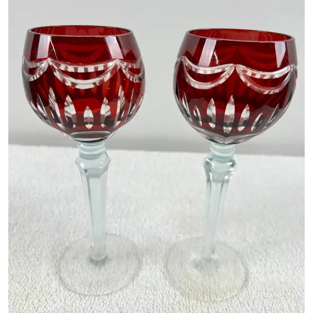 Rare Murano Glass Decanter in Cobalt Blue With Jewel-Tone StemGlasses Set, 7 PCS For Sale In New York - Image 6 of 18