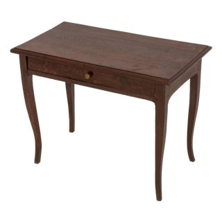 French Provincial Oak Side Table For Sale