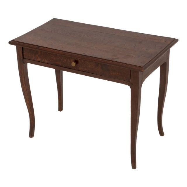 French Provincial Oak Side Table For Sale