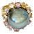 Bochic "Orient" Tahiti Pearl & Multi Color Sapphire Ring Set 18K Gold & Silver For Sale - Image 10 of 18