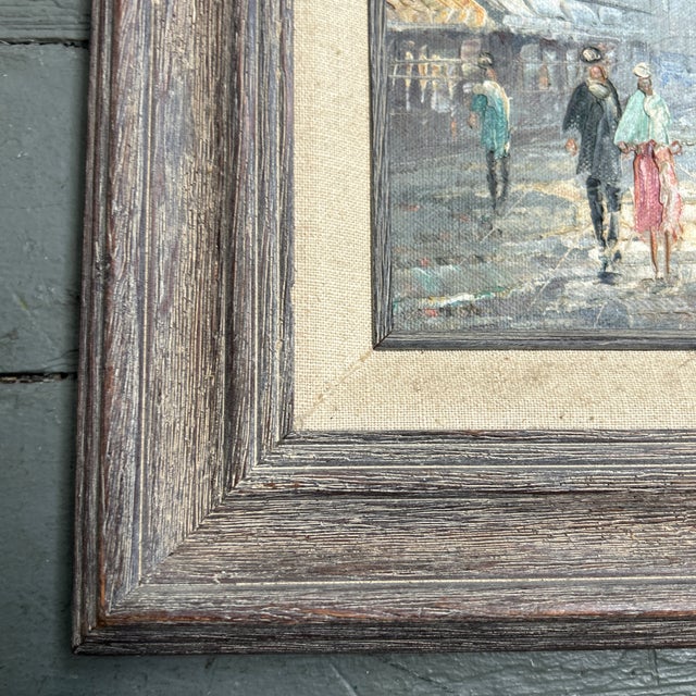1950’s Impressionist European Street Scene Cityscape Painting For Sale - Image 4 of 6