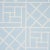 Sample - Schumacher X Cristina Buckley Trellis Wallpaper in Sky Blue For Sale