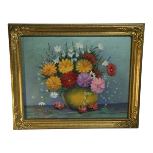 Early 20th Century Vintage Paul Kremenik Painting, Framed