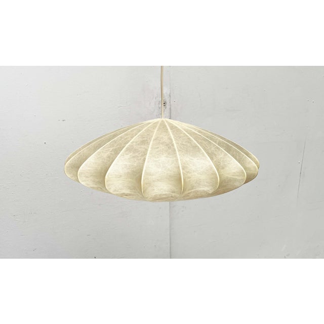 Mid-Century Modern UFO Discus Cocoon Pendant Lamp by Friedel Wauer for Goldkant Leuchten, Germany, 1960s For Sale - Image 15 of 18