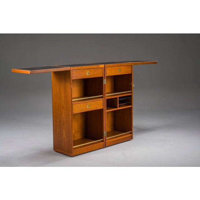 Vintage Teak Bar Cabinet by Reno Wahl Iversen for Dyrlund, Denmark, 1960s For Sale - Image 9 of 18