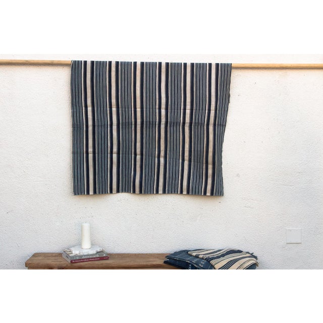 Vintage African Mossi "Tenkodogo" Indigo Throw For Sale In Los Angeles - Image 6 of 6