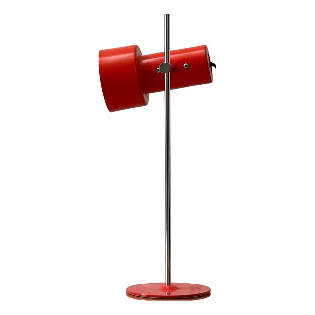 Vintage Metal Table Lamp, 1970s For Sale